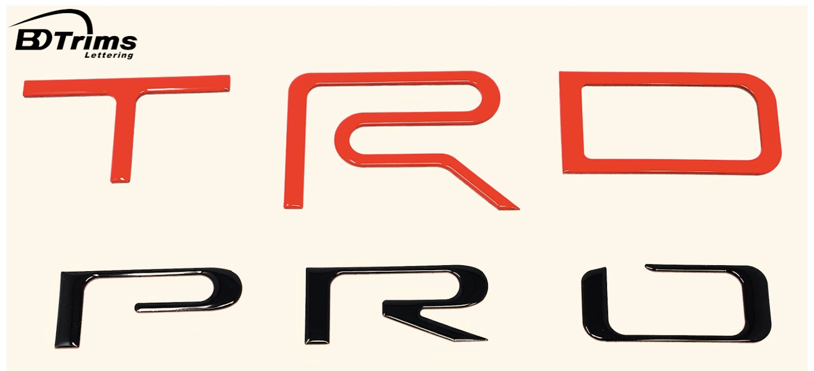 TRD Pro Letters for Toyota Tundra 2022-2025 Raised Tailgate Inserts